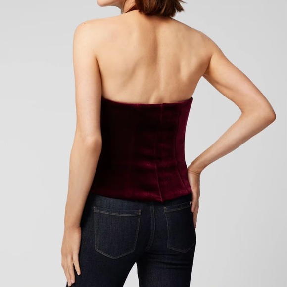 NWT WHBM Velvet Halter Top Vest - Picture 2 of 5